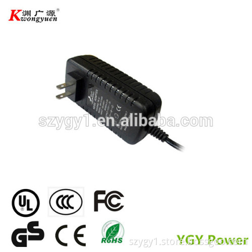 AC/DC USA plug 12V2A Wallmount power adaptor with UL CCC CE FCC ROHE